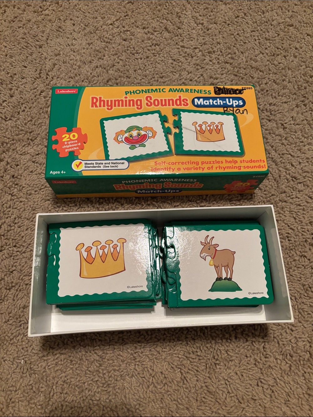 Lakeshore Rhyming Sounds Puzzle - Green